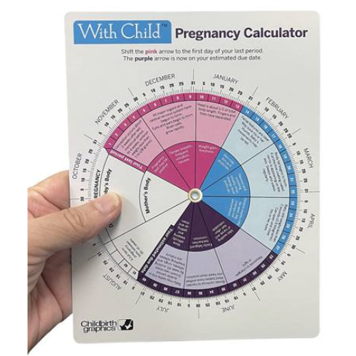 With Child Pregnancy Calculator - Childbirth Graphics & Health Edco